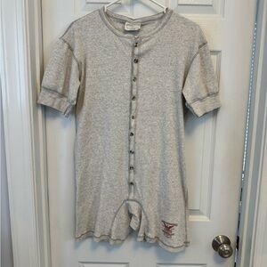 Vintage Unique Amalgated Underwear one piece short sleeve union type suit Size M